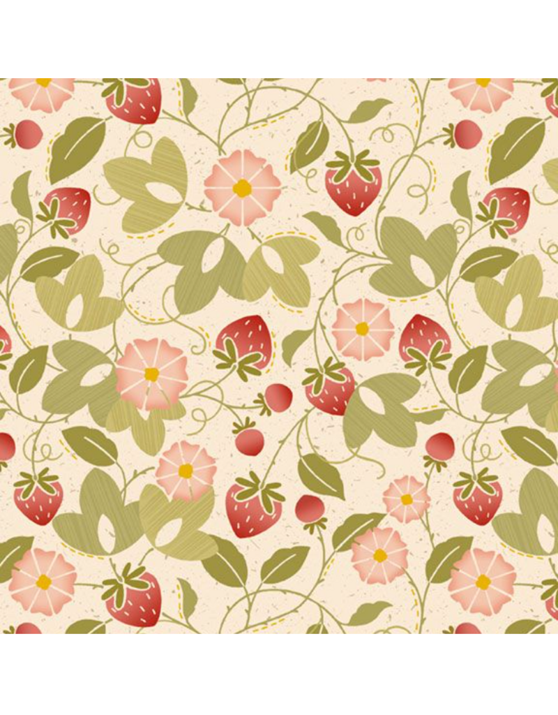 Marcus Fabrics Strawberry Field - Cream