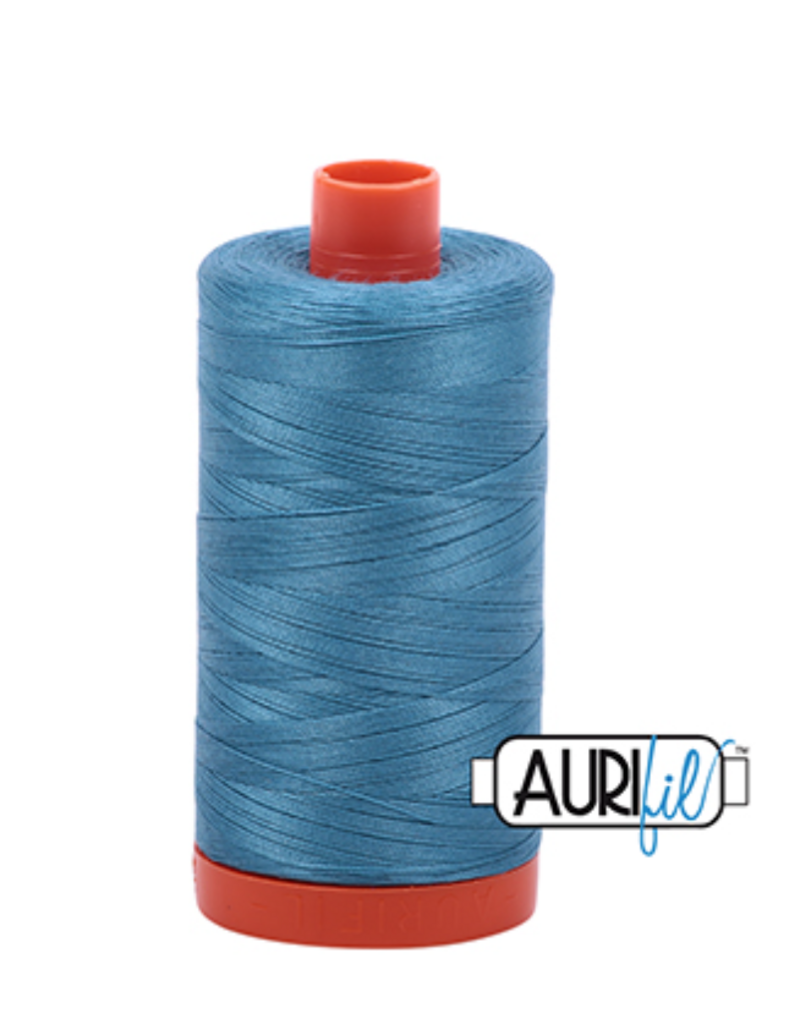 Aurifil Mako Cotton Thread Solid 50wt - Teal (2815)