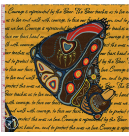 Jackie Traverse -  7 Teachings Bear - GOLD