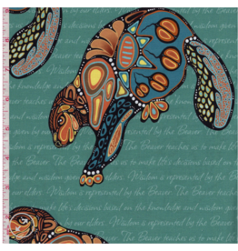 Jackie Traverse -  7 Teachings Beaver - Teal