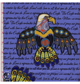 Jackie Traverse -  7 Teachings Eagle - Purple