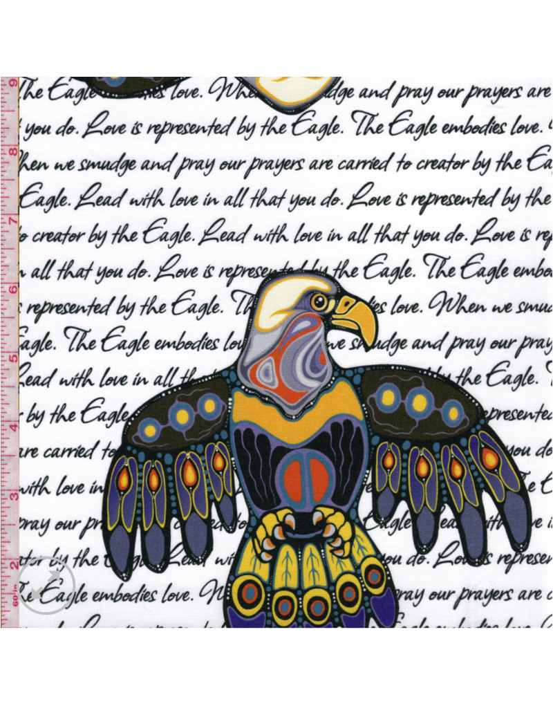 Jackie Traverse -  7 Teachings Eagle - White