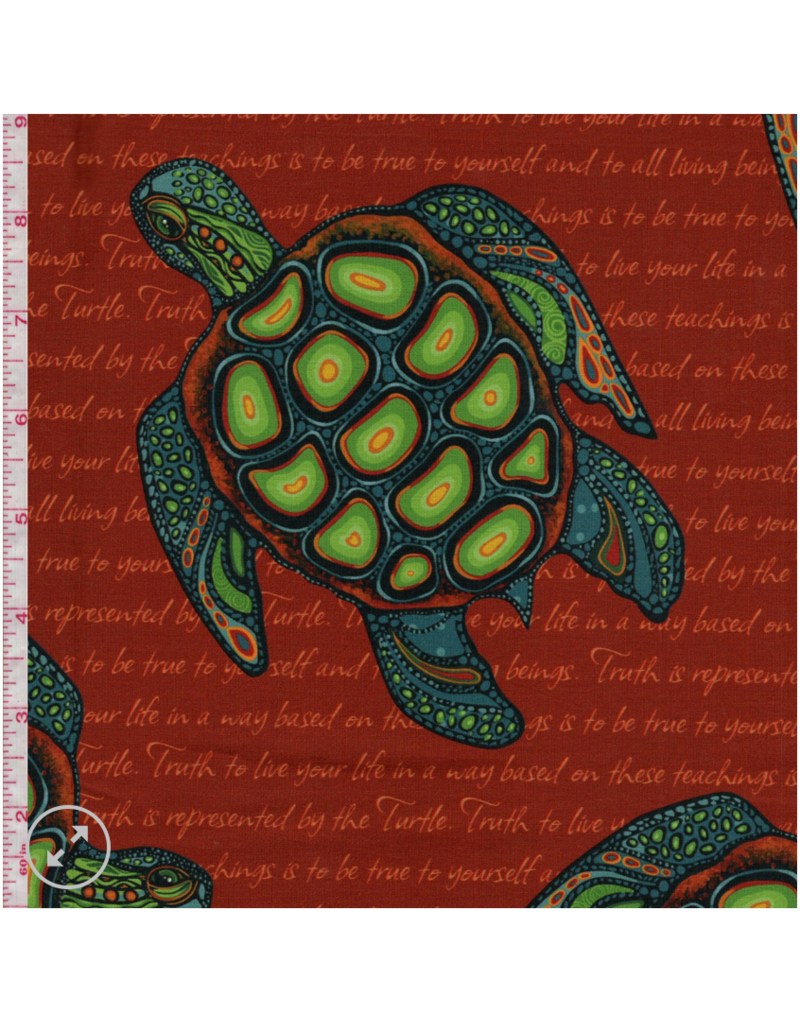 Jackie Traverse -  7 Teachings Turtle - Rust