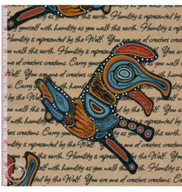 Jackie Traverse -  7 Teachings Wolf - Beige