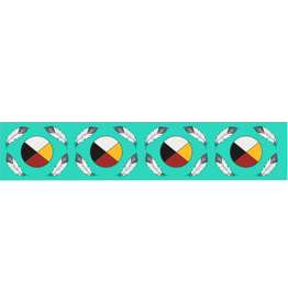 Jessica Somers - Medicine Wheel Ribbon - Aqua