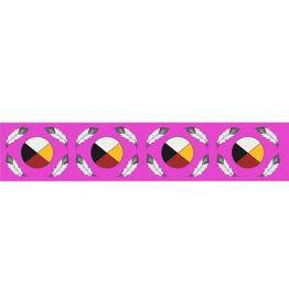 Jessica Somers - Medicine Wheel Ribbon - Fuschia