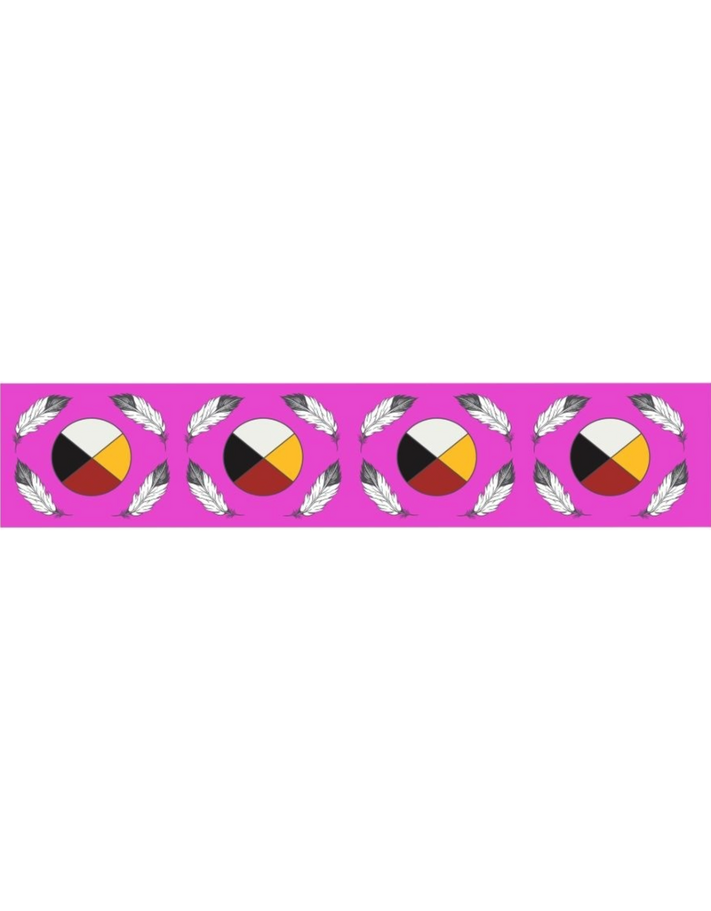 Jessica Somers - Medicine Wheel Ribbon - Fuschia