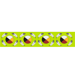 Jessica Somers - Medicine Wheel Ribbon - Lime Green