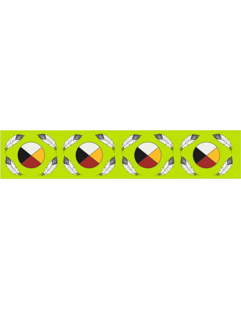 Jessica Somers - Medicine Wheel Ribbon - Lime Green
