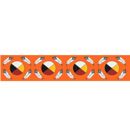 Jessica Somers - Medicine Wheel Ribbon - Orange