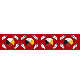 Jessica Somers - Medicine Wheel Ribbon -Red