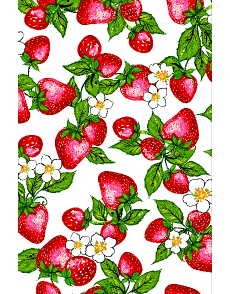 Strawberry Dream Catch - Allover - White