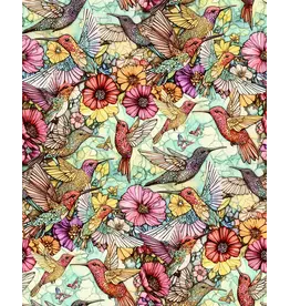Camelot Fabrics Flight of Beauty Hummingbird Harmony