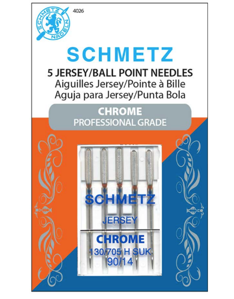 SCHMETZ #4026 Chrome Jersey - 90/14 - 5 count