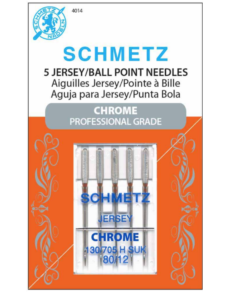 SCHMETZ #4014 Chrome Jersey - 80/12 - 5 count