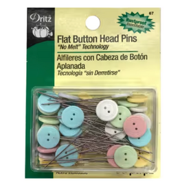 Dritz Button Flat Head Pin Size 24 - 1 1/2in 50ct