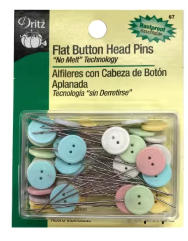 Dritz Button Flat Head Pin Size 24 - 1 1/2in 50ct