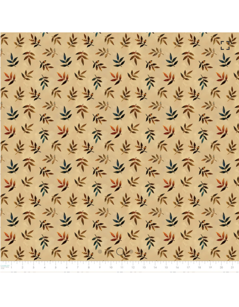 Camelot Fabrics Twilight Pack Collection-Autumn Foliage- Tan