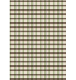 Wilmington Prints Evergreen Escape - Plaid - Cream