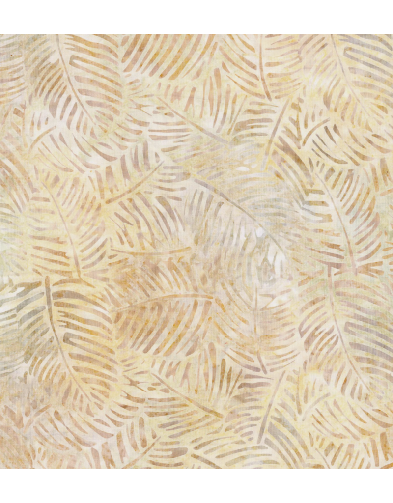 Wilmington Prints Del Mar Batik Tan Palm Frond - 22204-248