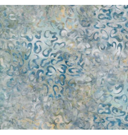 Wilmington Prints Del Mar  Batik - Blue/Tan Curls 22230-442