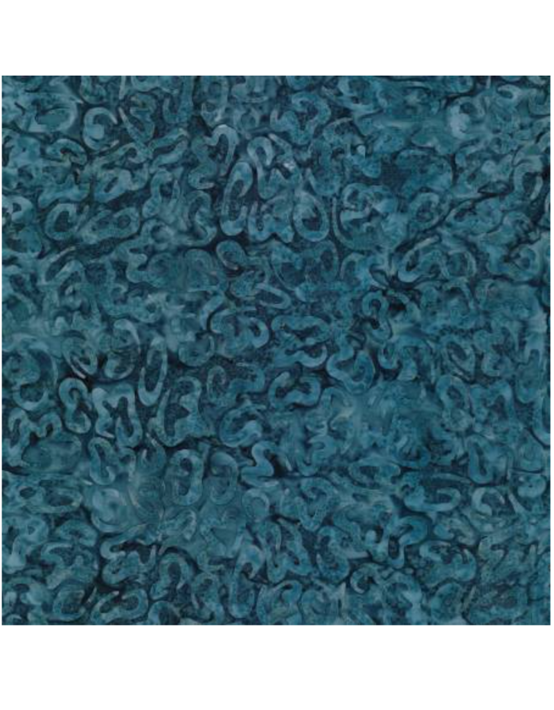 Wilmington Prints Del Mar  Batik - Blue Curls 22230-449