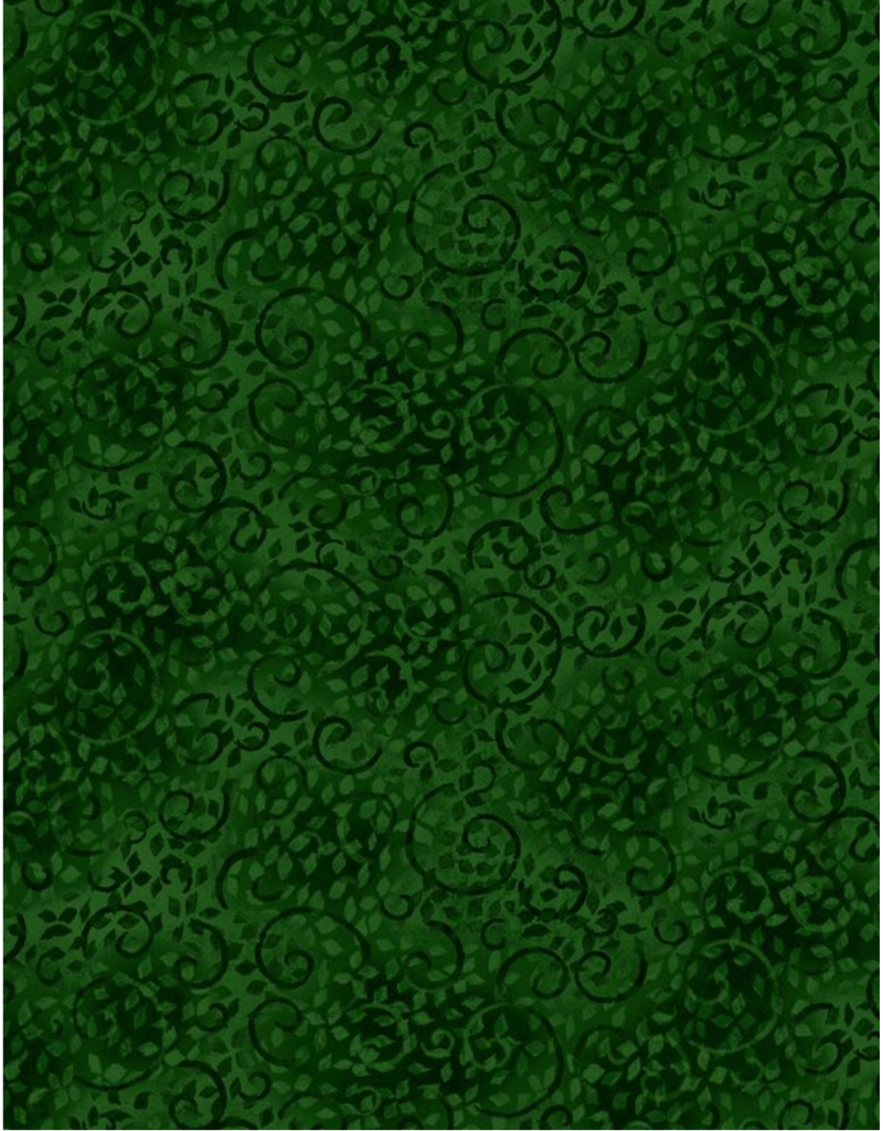 Wilmington Prints Leafy Scroll - Medium Dark Green (797)