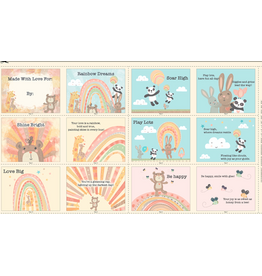 Wilmington Prints Rainbow Dreams - Large Fabric Book  Panel