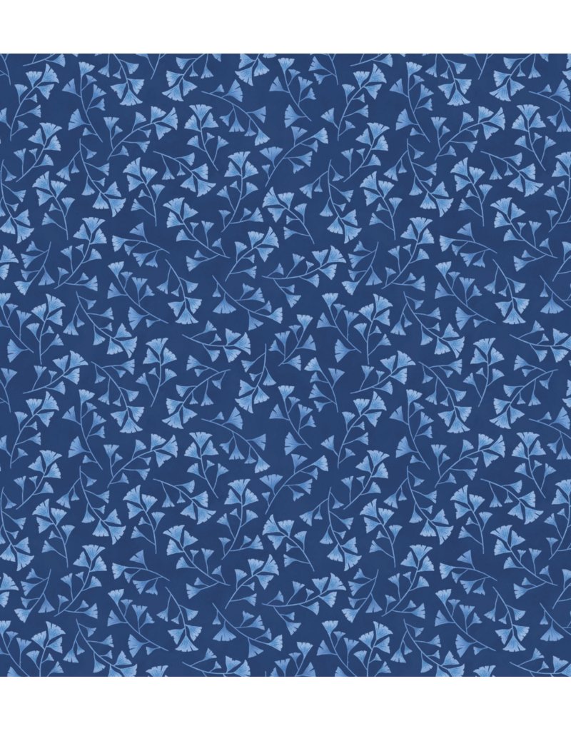 Wilmington Prints Blissful Blues - Leafy Vines