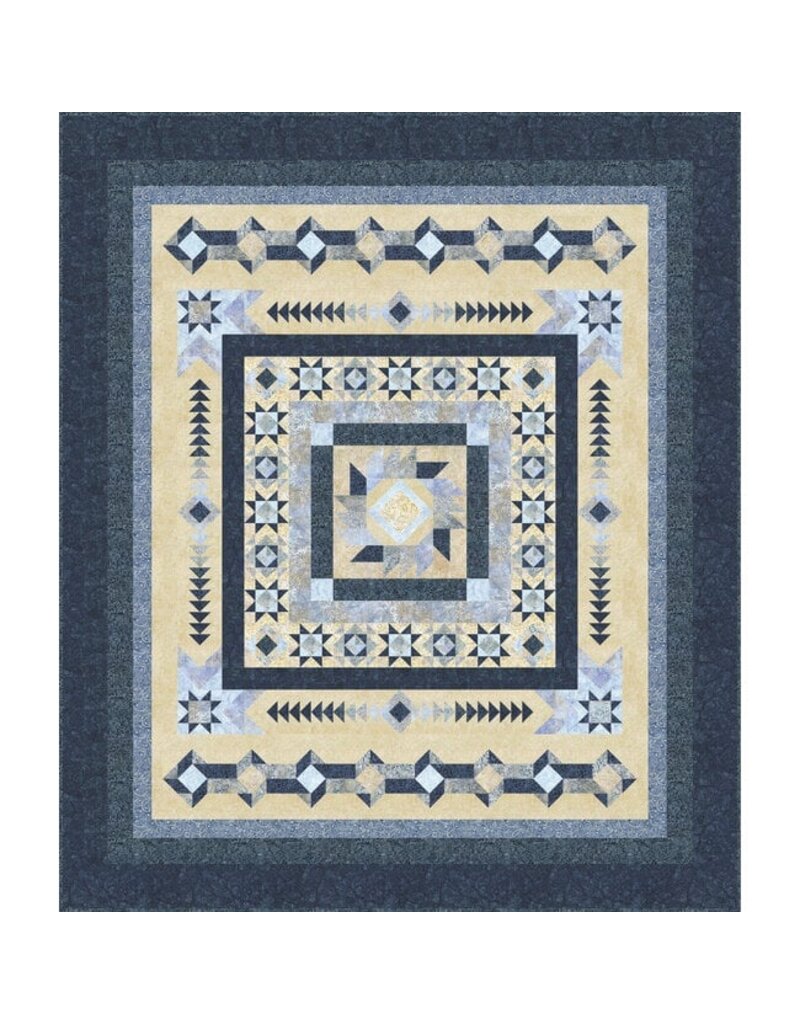 Wilmington Prints Del Mar Batavian Batiks Block of the Month - FULL KIT
