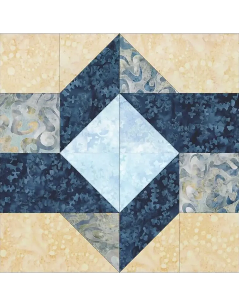 Wilmington Prints Del Mar Batavian Batiks Block of the Month - MONTHLY  KIT (10 months)