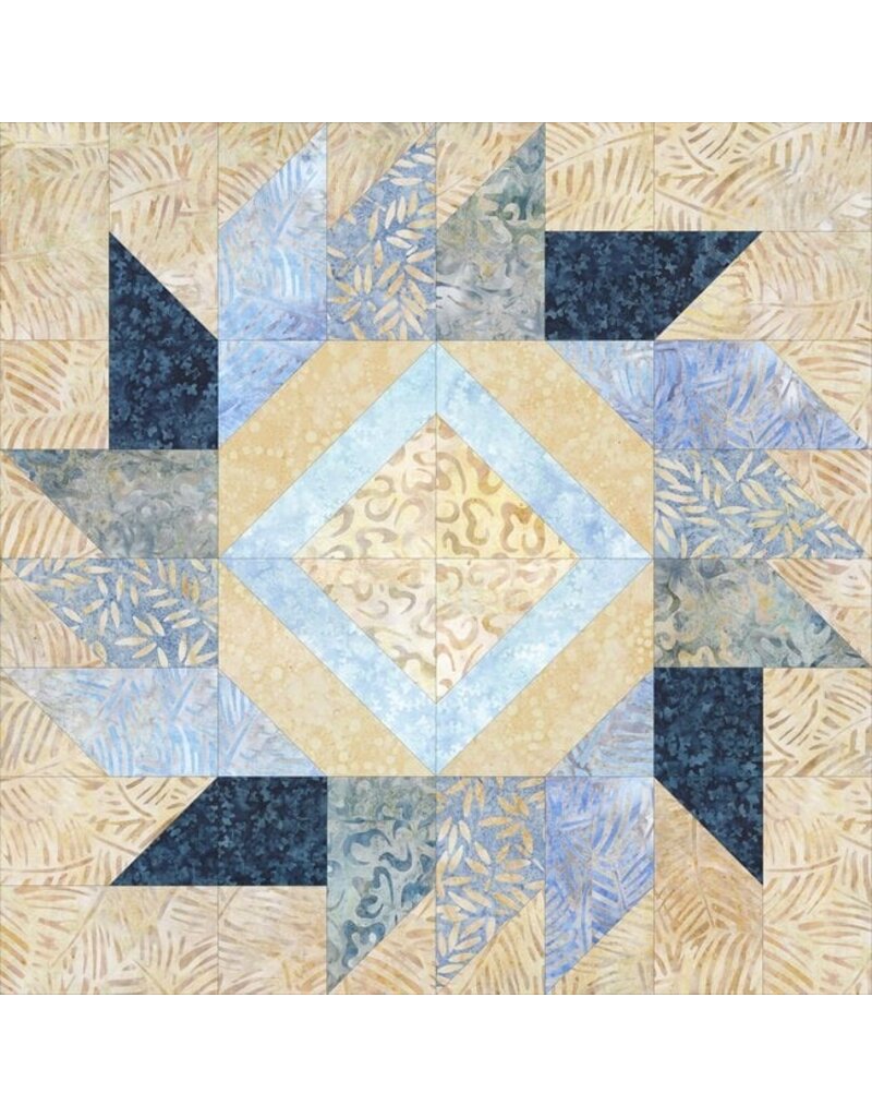 Wilmington Prints Del Mar Batavian Batiks Block of the Month - MONTHLY  KIT (10 months)