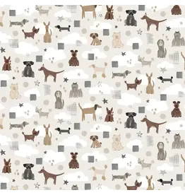 Camelot Fabrics Pawsitively Adorable-Light taupe