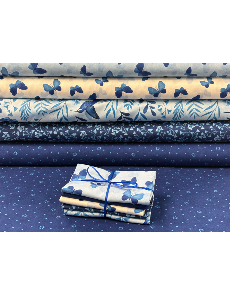 Blissful Blues fat quarter bundle (5)