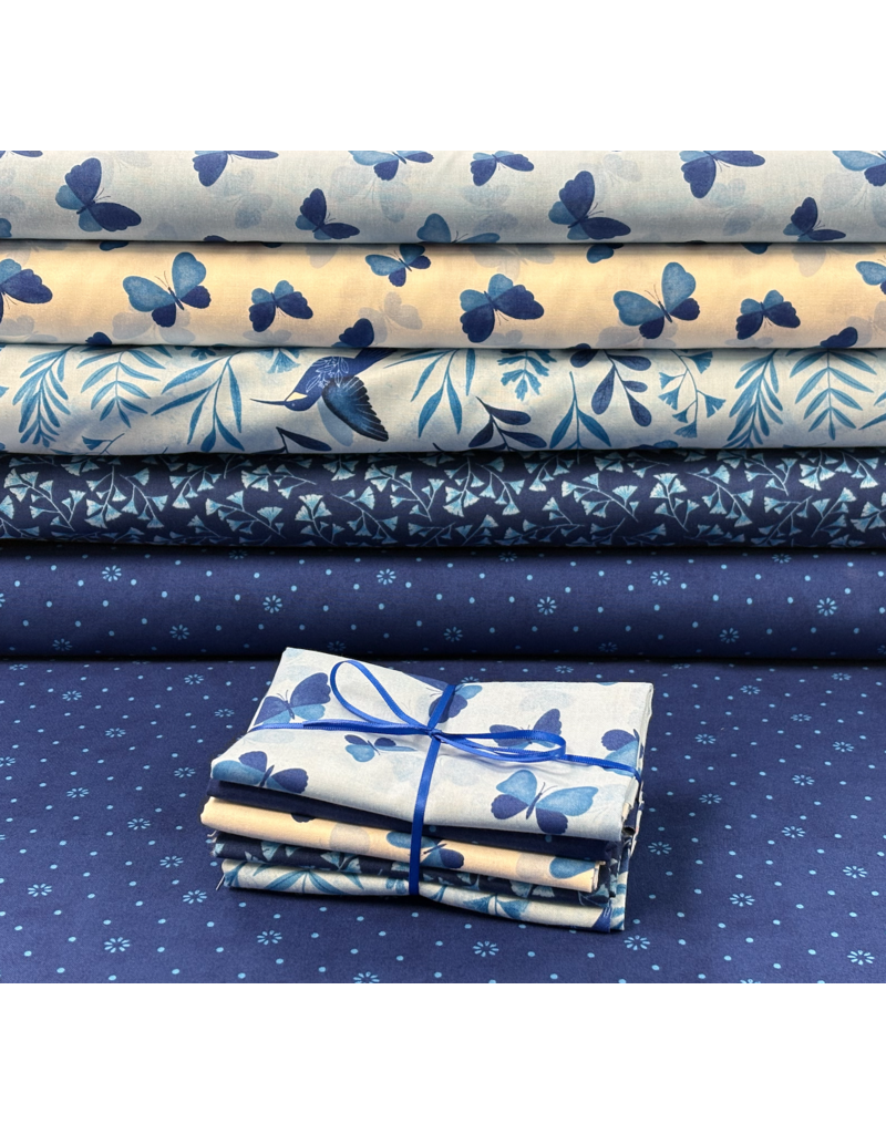 Blissful Blues fat quarter bundle (5)