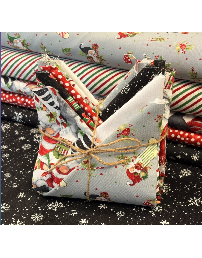 Wilmington Prints Merry Gnome-ments fat quarter bundle (8)