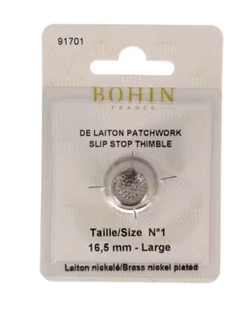 Bohin Nickel Plated Brass Thimble - Large