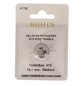 Bohin Nickel Plated Brass Thimble - Medium