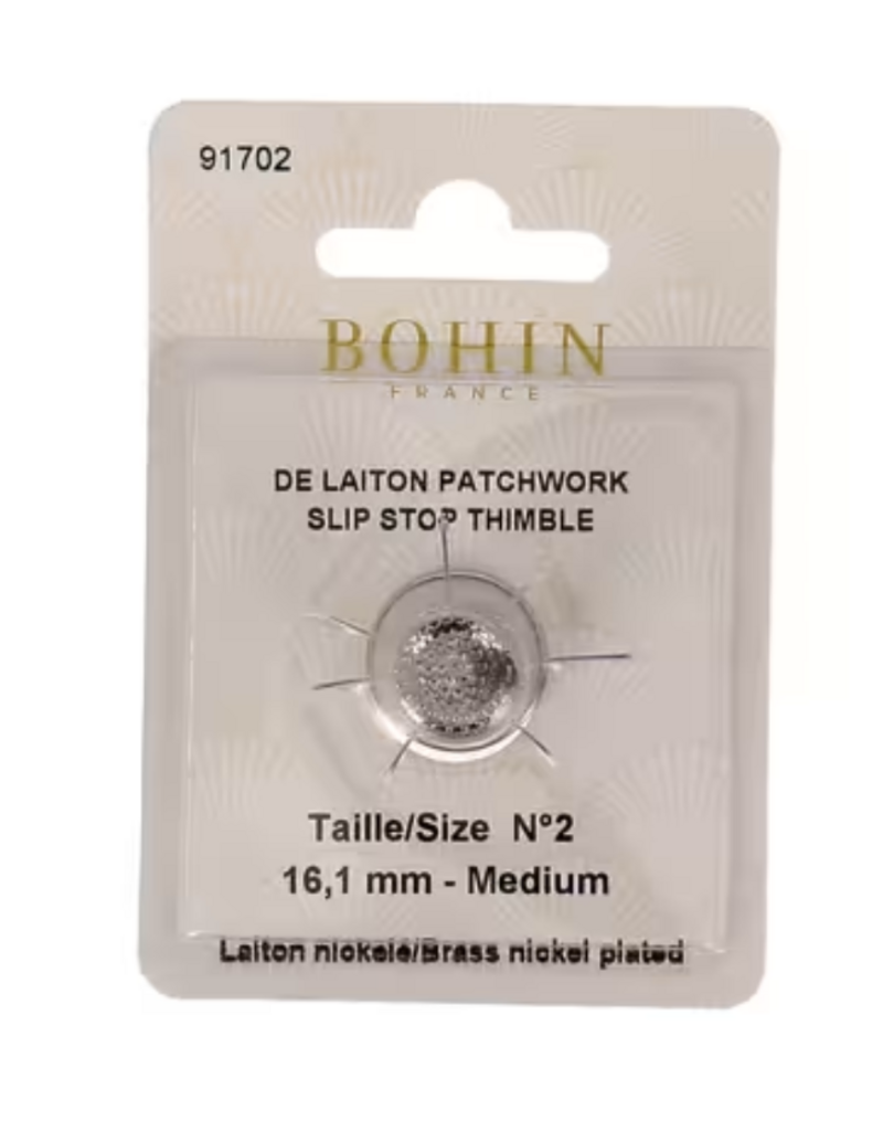 Bohin Nickel Plated Brass Thimble - Medium