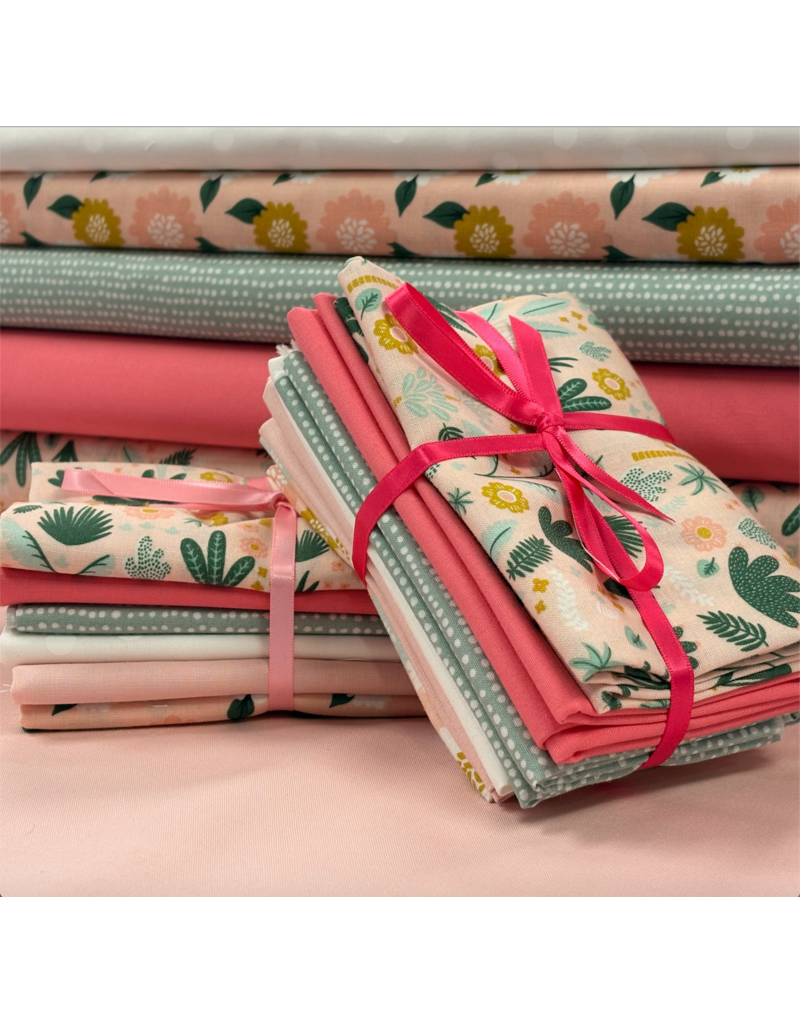 Hibiscus Sun fat quarter bundle (6)