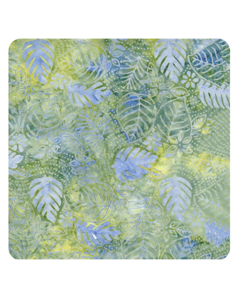 Timeless Treasures Radiant Tonga - Tropical Floral - Pond