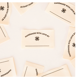Sarah Hearts  "Handmade with Love" Labels - Organic Cotton