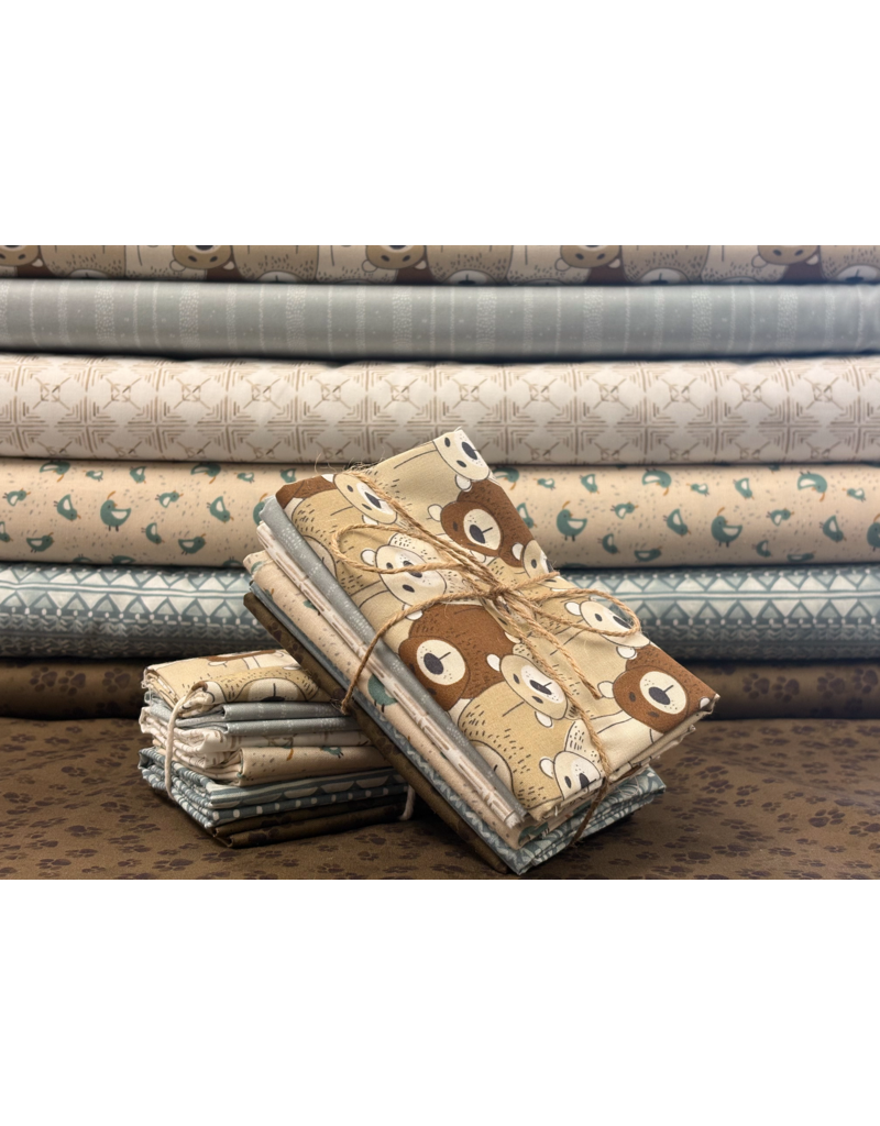 Packed Bears fat quarter bundle (6)