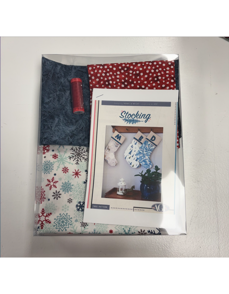 Monogram stocking Kit - Snowflakes
