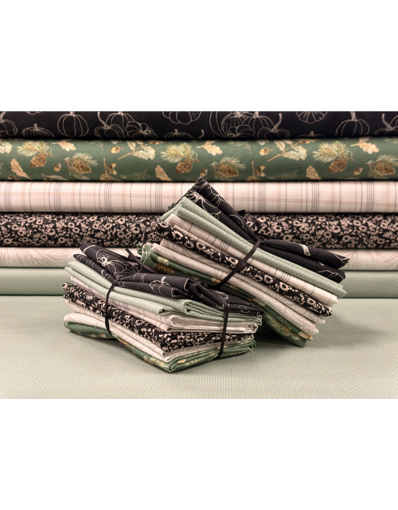 Darker Pumpkin fat quarter bundle (6)
