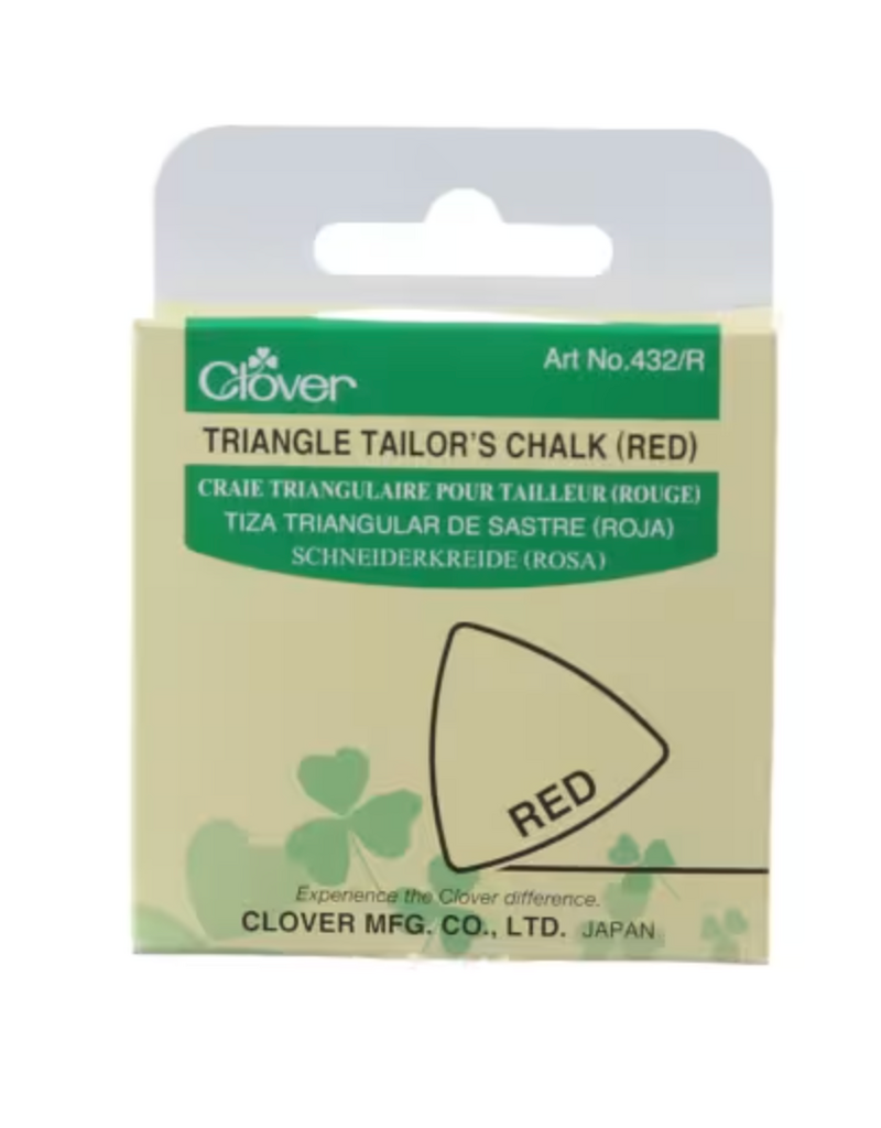 Clover Triangle Tailor's Chalk  - Pink /Red