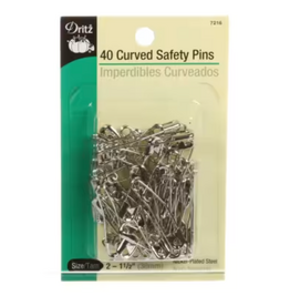 Dritz Curved Safety Pin 1 1/2in  - 40ct