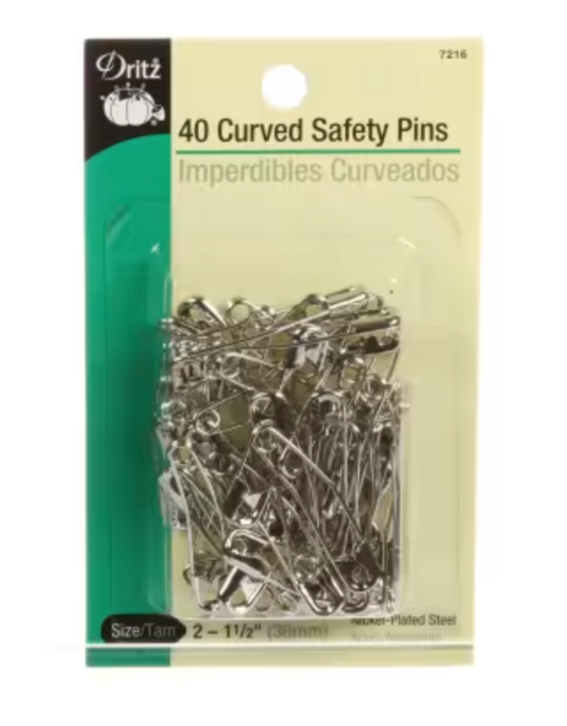 Dritz Curved Safety Pin 1 1/2in  - 40ct