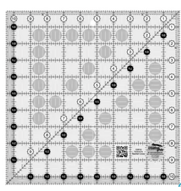 Creative Grids Quilt Ruler 10-1/2in x 10-1/2in Square