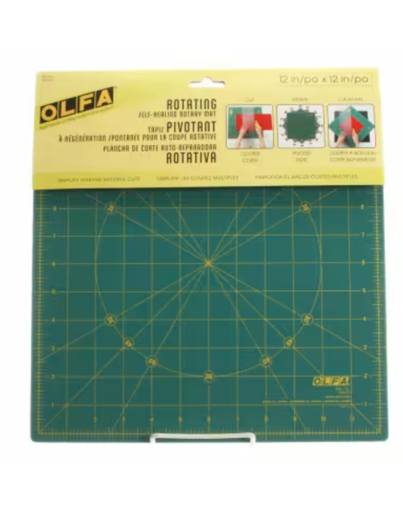 OLFA Spinning Square Cutting Mat 12in